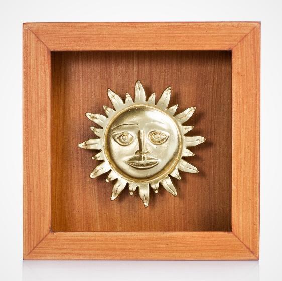 Mini Máscara Inca del Inti: El Rostro del Sol en Plata