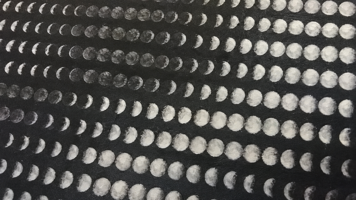 Cuadro Cadencia Lunar — Detalle de la composición. Detalle y ambientación digital basados en fotografía original; solo área documentada. No representa bordes o enmarcado no fotografiados. Elementos de escena no incluidos.