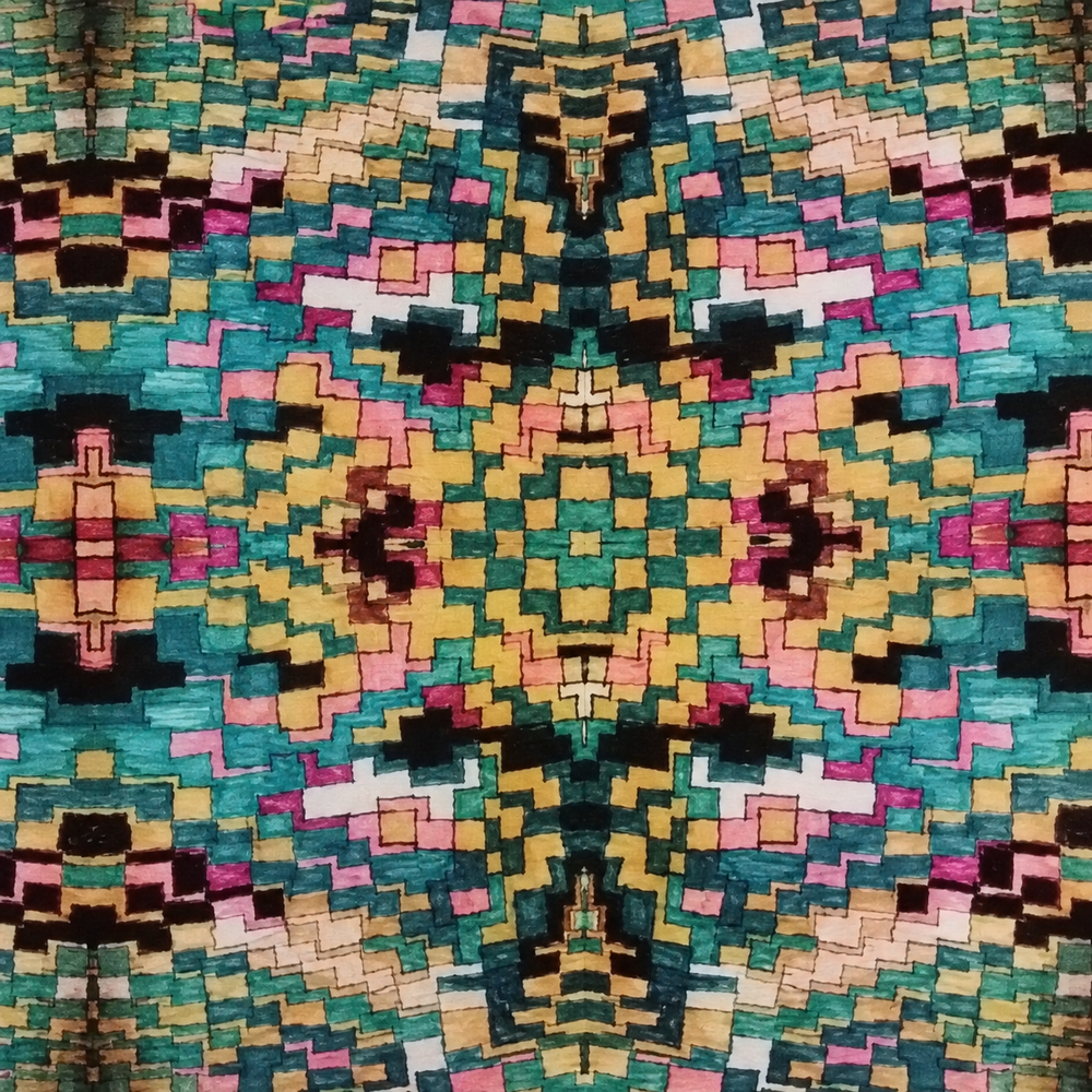 Cuadro Trama Turquesa — Detalle de la composición. Detalle y ambientación digital basados en fotografía original; solo área documentada. No representa bordes o enmarcado no fotografiados. Elementos de escena no incluidos.