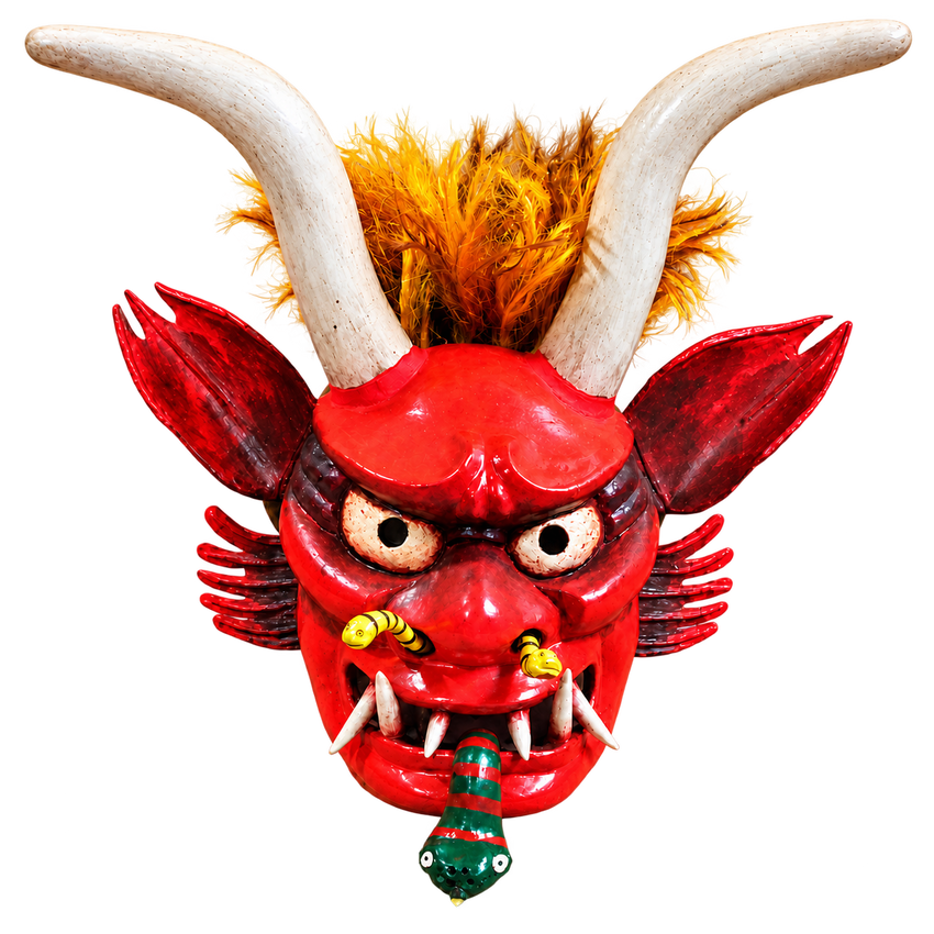 Masque de danse Diablo Saqra