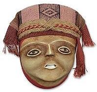 Máscara Mujer Inca: mujer inca: la relación entre rostro y tejido