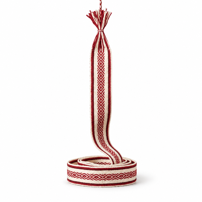 Faja Ceremonial Tejida en Telar de Cintura (Chumbi Amazónico)