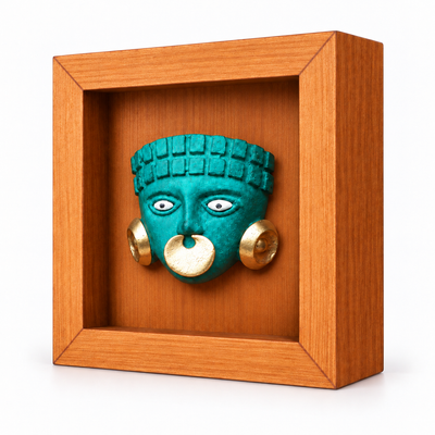 Guerrero Mochica · Shadow Box 13 × 13 cm
